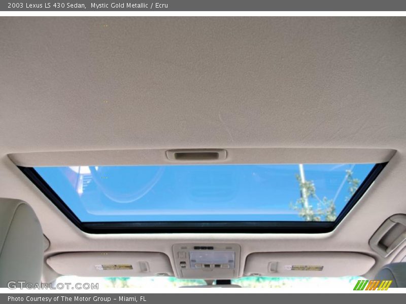Mystic Gold Metallic / Ecru 2003 Lexus LS 430 Sedan