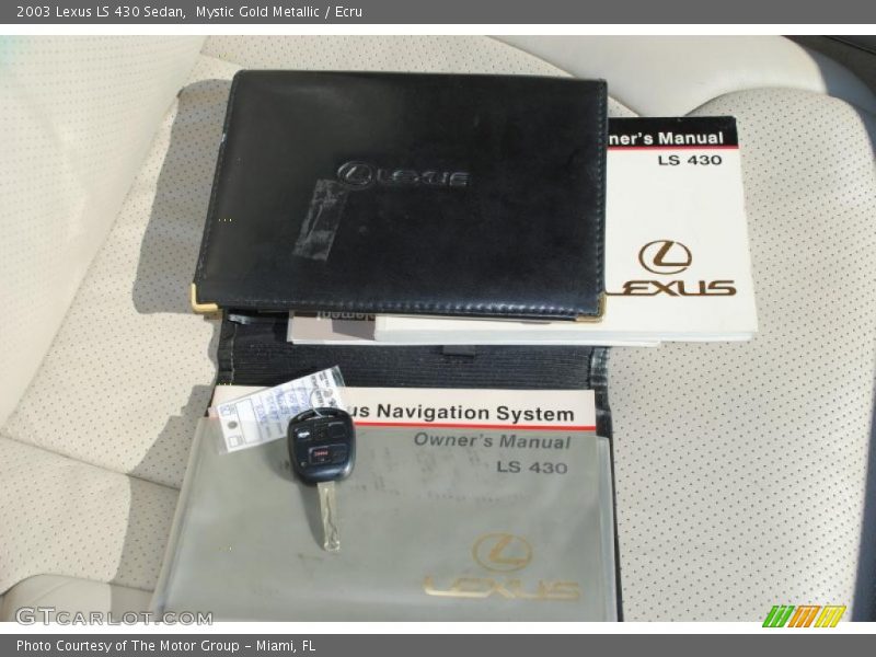 Mystic Gold Metallic / Ecru 2003 Lexus LS 430 Sedan