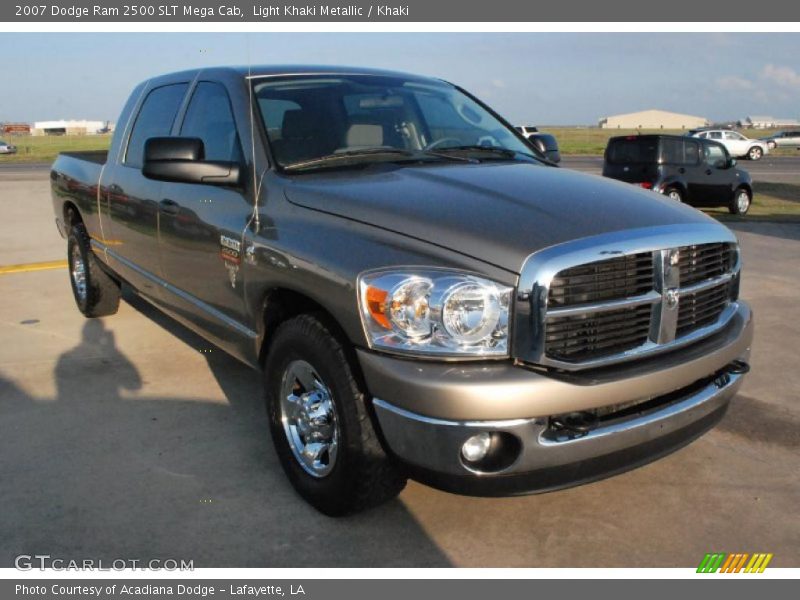 Light Khaki Metallic / Khaki 2007 Dodge Ram 2500 SLT Mega Cab