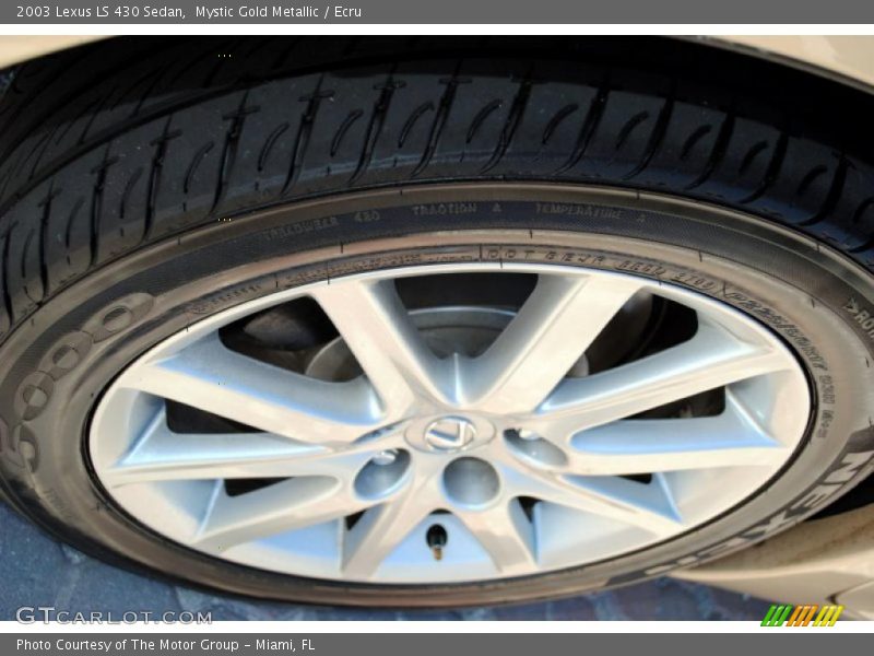 Mystic Gold Metallic / Ecru 2003 Lexus LS 430 Sedan