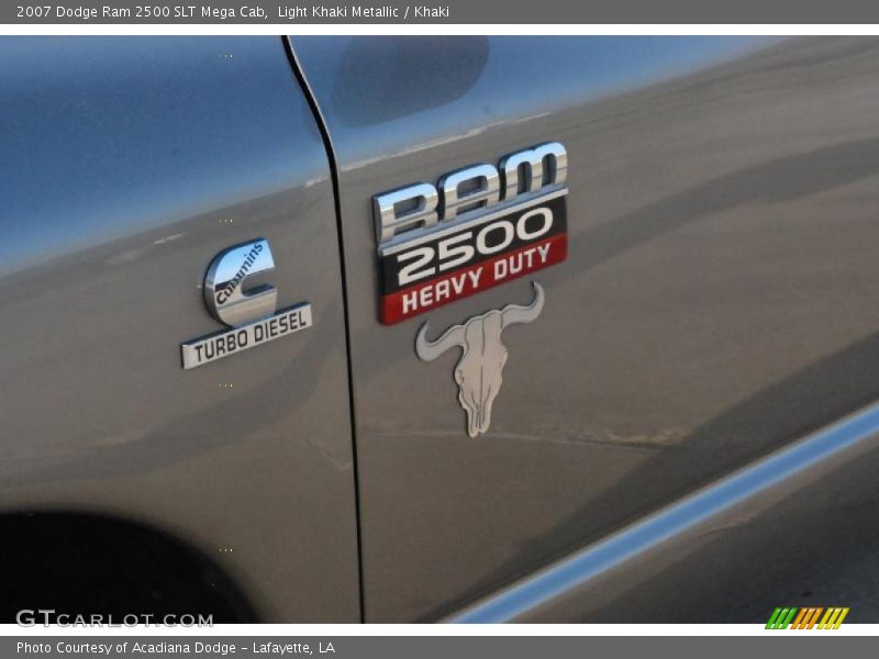 Light Khaki Metallic / Khaki 2007 Dodge Ram 2500 SLT Mega Cab