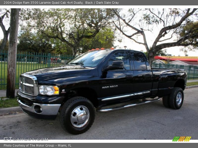 Black / Dark Slate Gray 2004 Dodge Ram 3500 Laramie Quad Cab 4x4 Dually