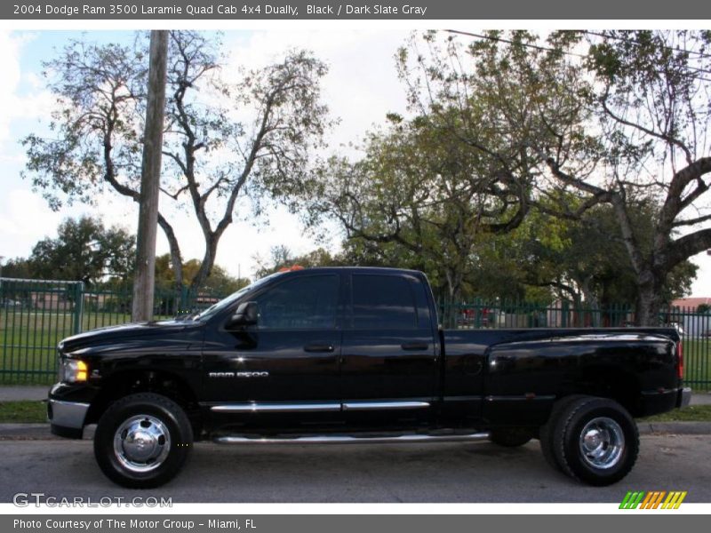 Black / Dark Slate Gray 2004 Dodge Ram 3500 Laramie Quad Cab 4x4 Dually