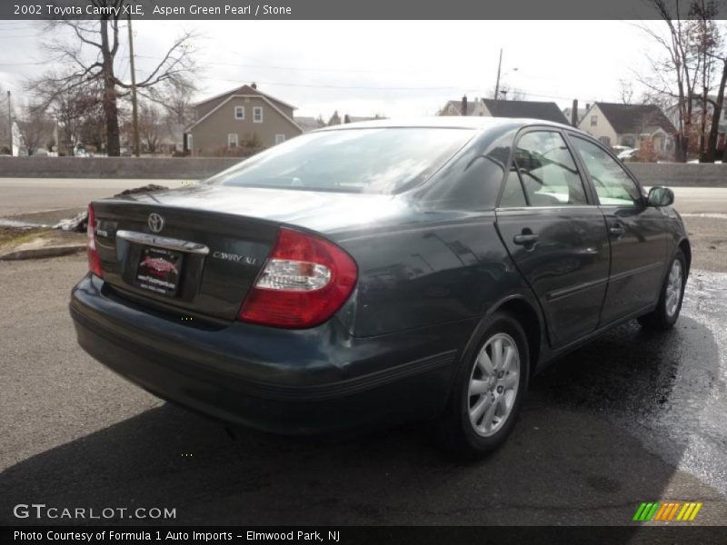 Aspen Green Pearl / Stone 2002 Toyota Camry XLE