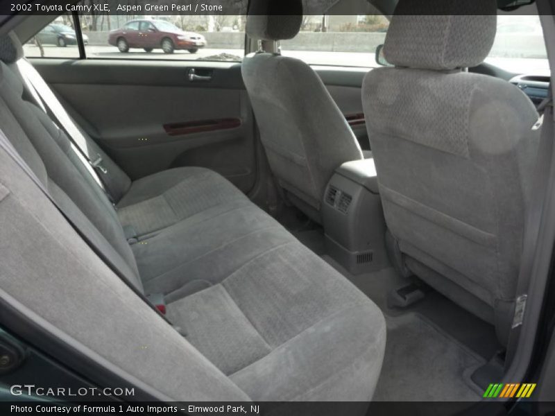 Aspen Green Pearl / Stone 2002 Toyota Camry XLE