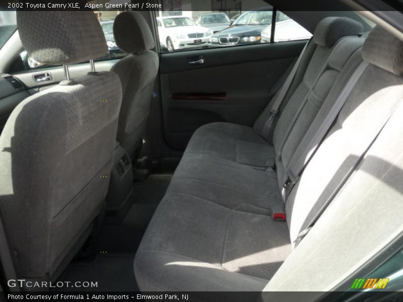 Aspen Green Pearl / Stone 2002 Toyota Camry XLE