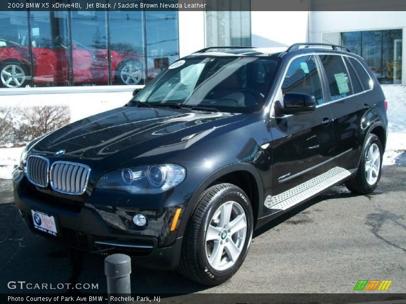 Jet Black / Saddle Brown Nevada Leather 2009 BMW X5 xDrive48i