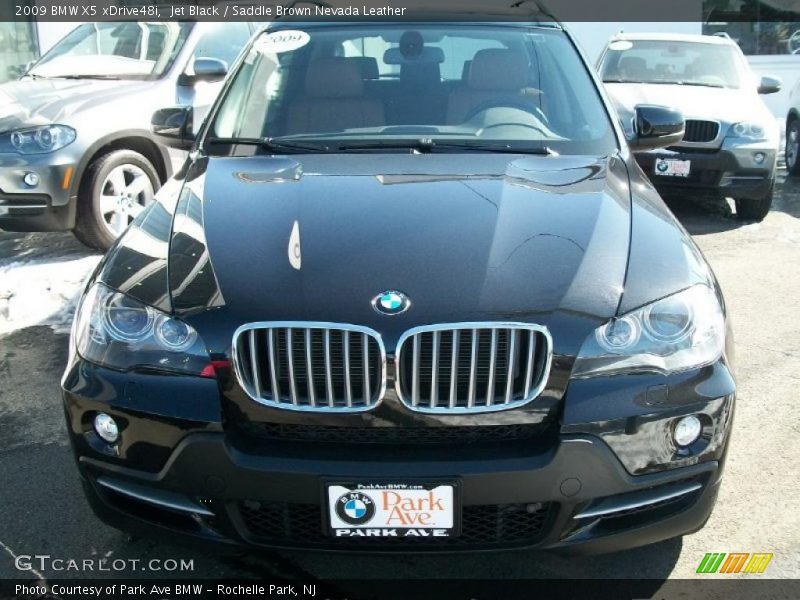 Jet Black / Saddle Brown Nevada Leather 2009 BMW X5 xDrive48i