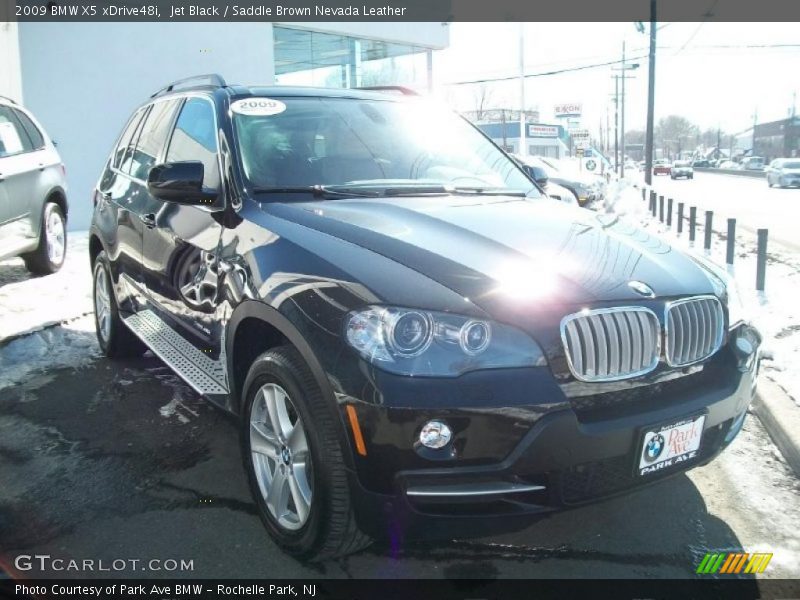 Jet Black / Saddle Brown Nevada Leather 2009 BMW X5 xDrive48i