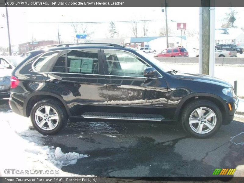 Jet Black / Saddle Brown Nevada Leather 2009 BMW X5 xDrive48i