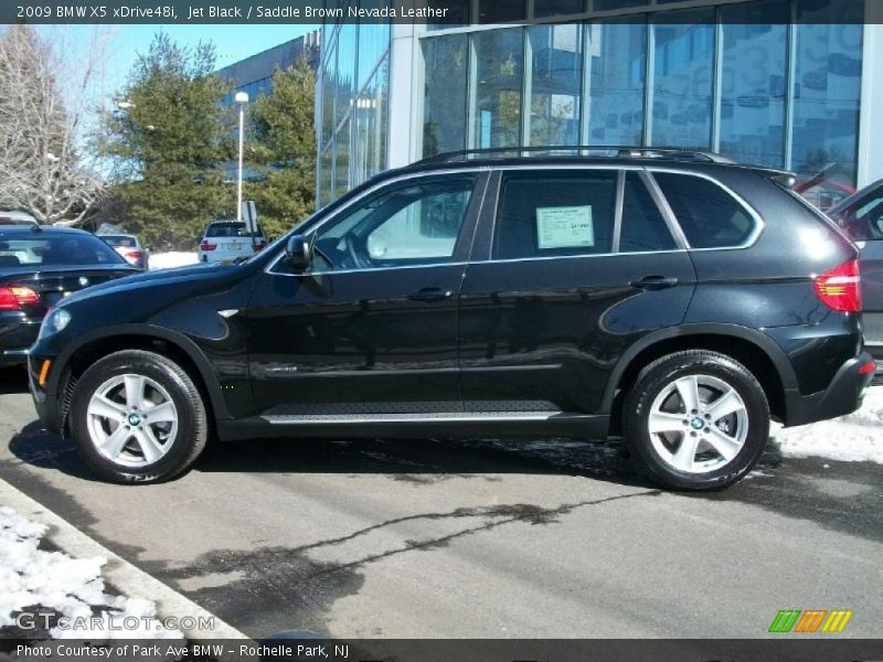 Jet Black / Saddle Brown Nevada Leather 2009 BMW X5 xDrive48i