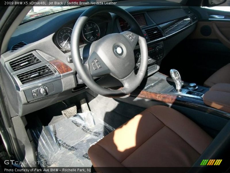 Jet Black / Saddle Brown Nevada Leather 2009 BMW X5 xDrive48i