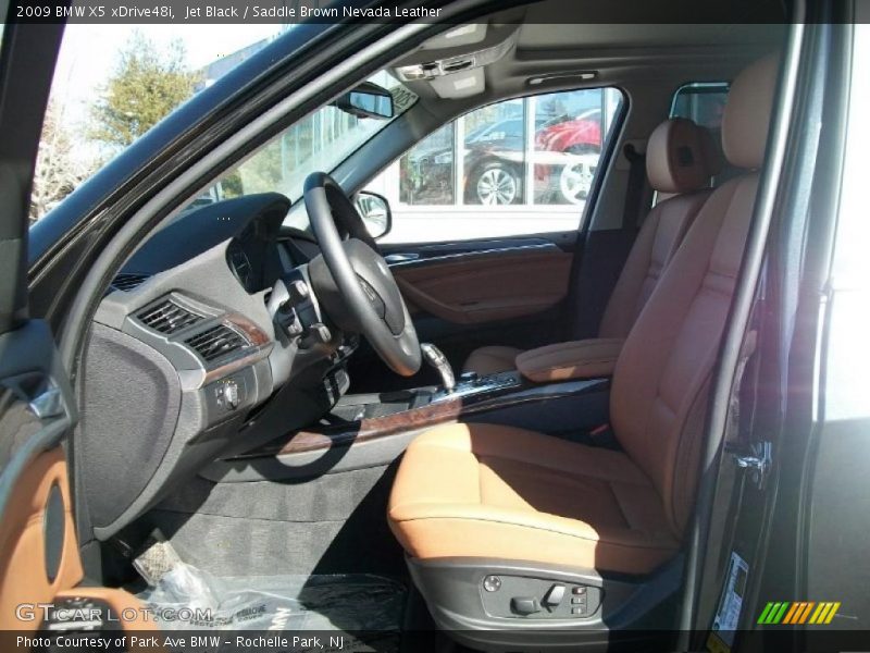 Jet Black / Saddle Brown Nevada Leather 2009 BMW X5 xDrive48i