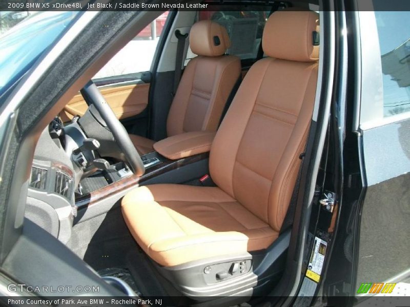 Jet Black / Saddle Brown Nevada Leather 2009 BMW X5 xDrive48i