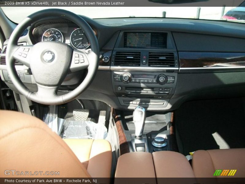 Jet Black / Saddle Brown Nevada Leather 2009 BMW X5 xDrive48i