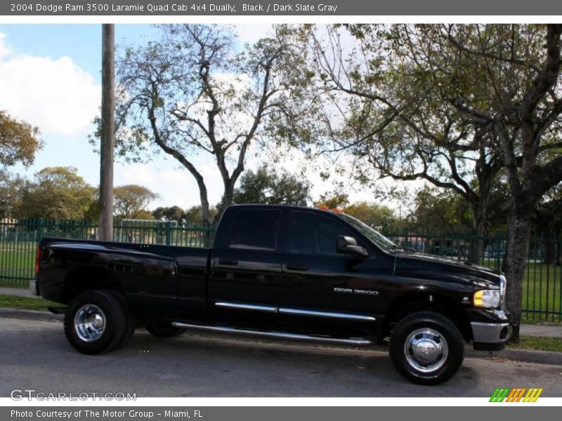 Black / Dark Slate Gray 2004 Dodge Ram 3500 Laramie Quad Cab 4x4 Dually