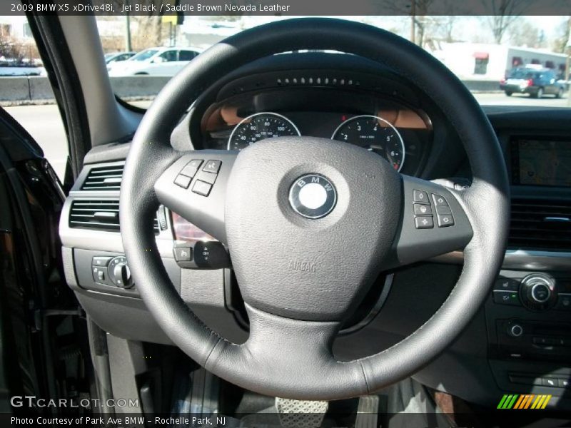 Jet Black / Saddle Brown Nevada Leather 2009 BMW X5 xDrive48i