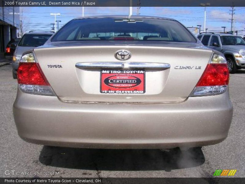 Desert Sand Mica / Taupe 2006 Toyota Camry LE