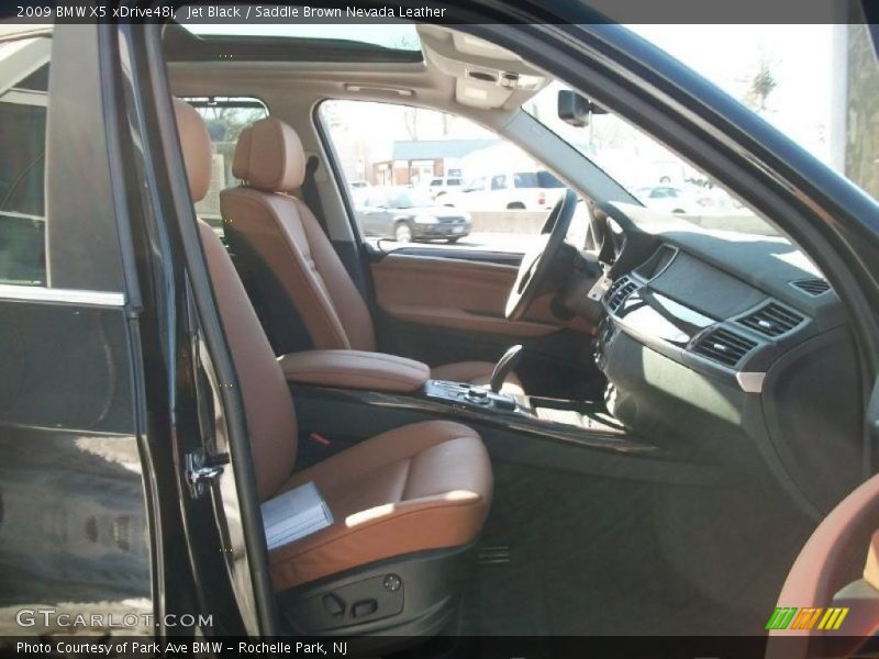 Jet Black / Saddle Brown Nevada Leather 2009 BMW X5 xDrive48i