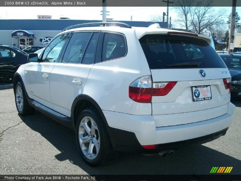 Alpine White / Black 2009 BMW X3 xDrive30i