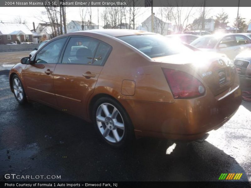 Radiant Ember / Burnt Orange/Black 2004 Nissan Maxima 3.5 SE