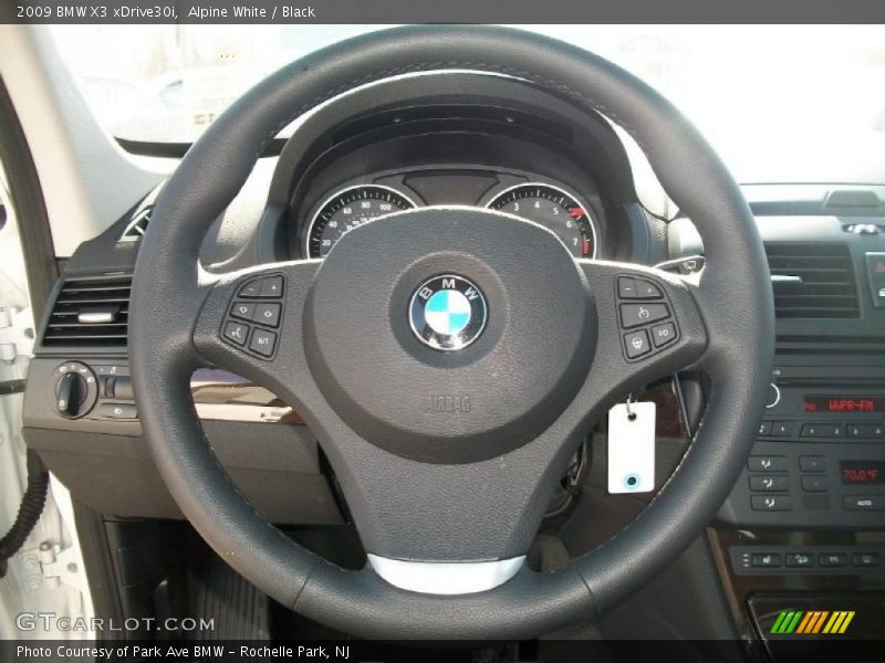 Alpine White / Black 2009 BMW X3 xDrive30i