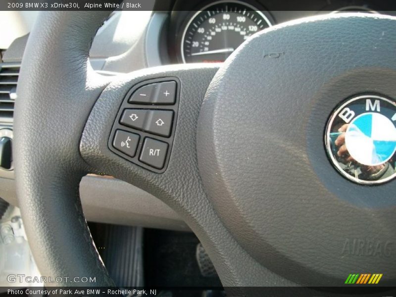 Alpine White / Black 2009 BMW X3 xDrive30i