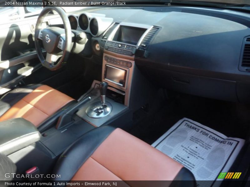 Radiant Ember / Burnt Orange/Black 2004 Nissan Maxima 3.5 SE