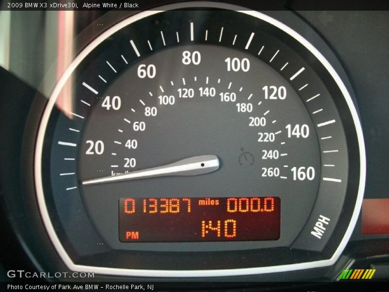 Alpine White / Black 2009 BMW X3 xDrive30i