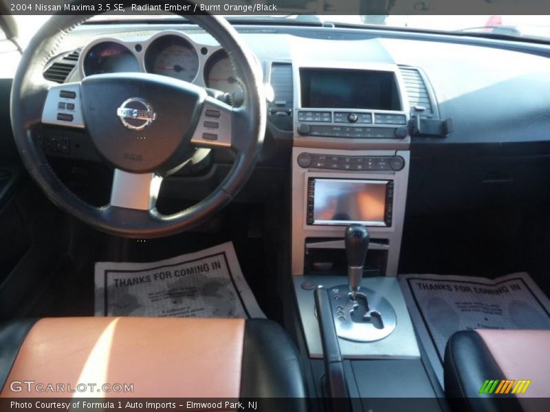 Radiant Ember / Burnt Orange/Black 2004 Nissan Maxima 3.5 SE