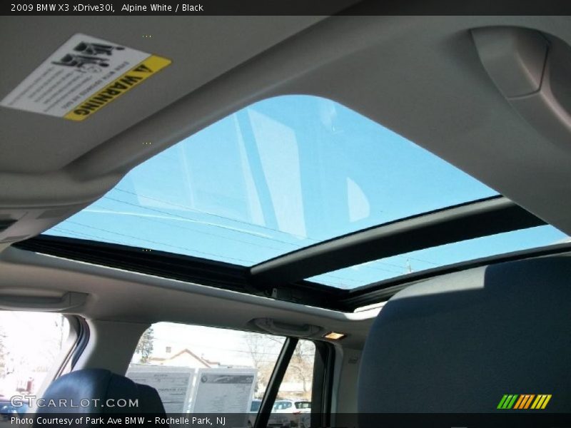 Alpine White / Black 2009 BMW X3 xDrive30i