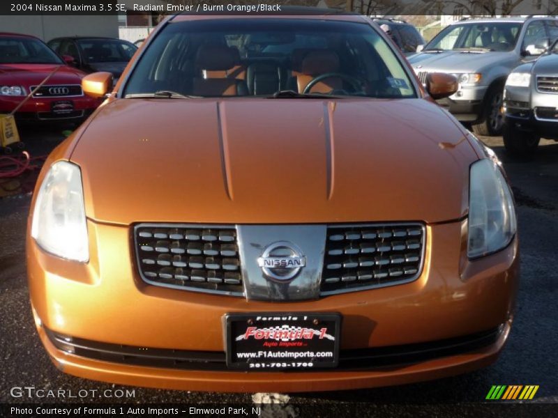 Radiant Ember / Burnt Orange/Black 2004 Nissan Maxima 3.5 SE