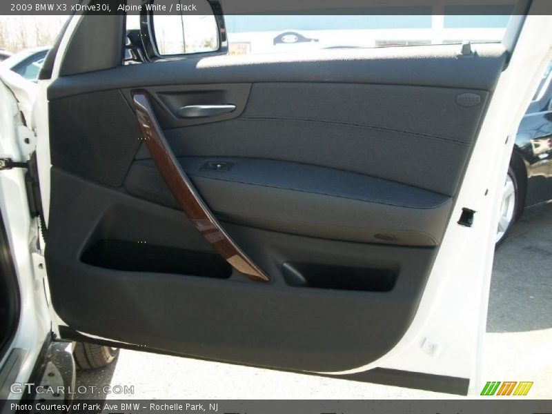 Alpine White / Black 2009 BMW X3 xDrive30i