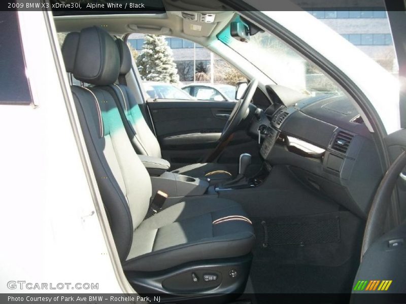 Alpine White / Black 2009 BMW X3 xDrive30i
