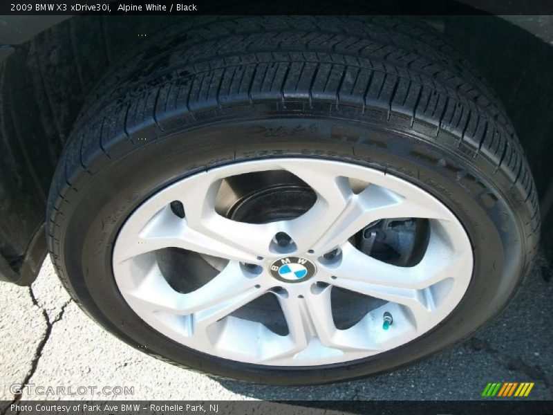 Alpine White / Black 2009 BMW X3 xDrive30i