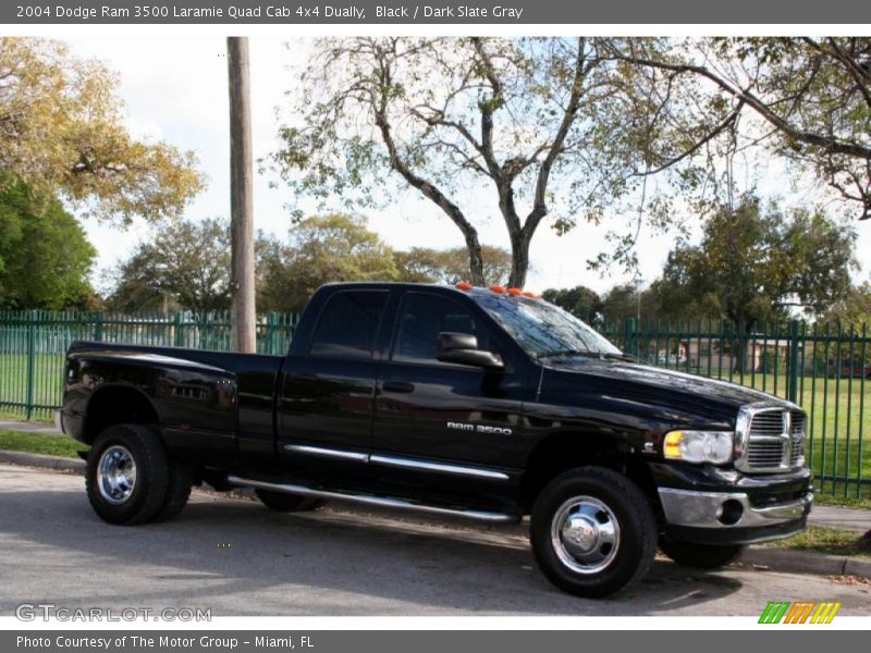 Black / Dark Slate Gray 2004 Dodge Ram 3500 Laramie Quad Cab 4x4 Dually