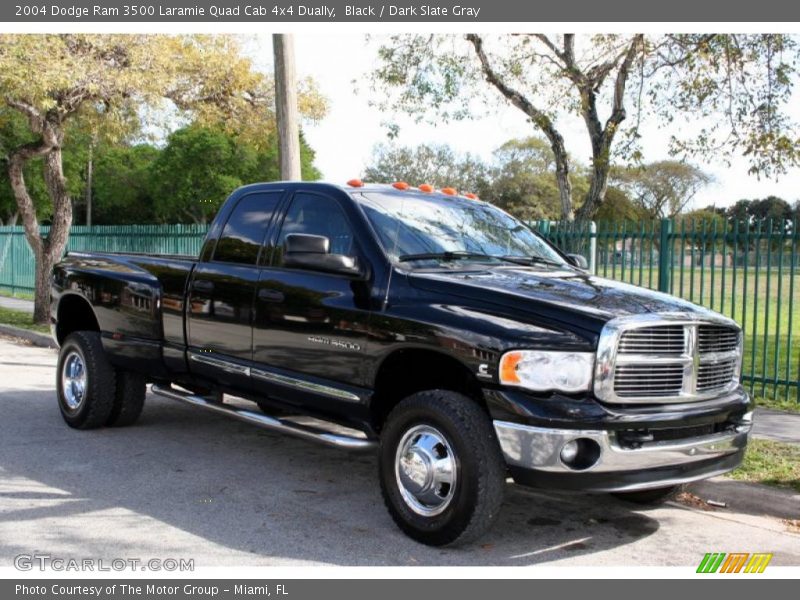 Black / Dark Slate Gray 2004 Dodge Ram 3500 Laramie Quad Cab 4x4 Dually