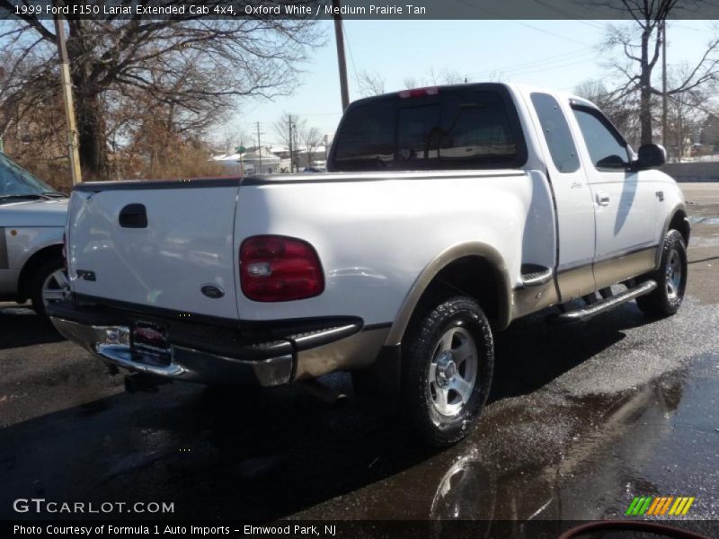 Oxford White / Medium Prairie Tan 1999 Ford F150 Lariat Extended Cab 4x4