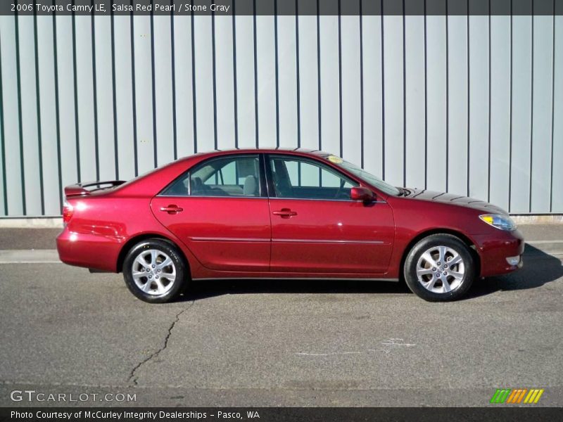 Salsa Red Pearl / Stone Gray 2006 Toyota Camry LE
