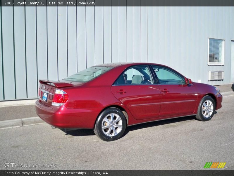 Salsa Red Pearl / Stone Gray 2006 Toyota Camry LE