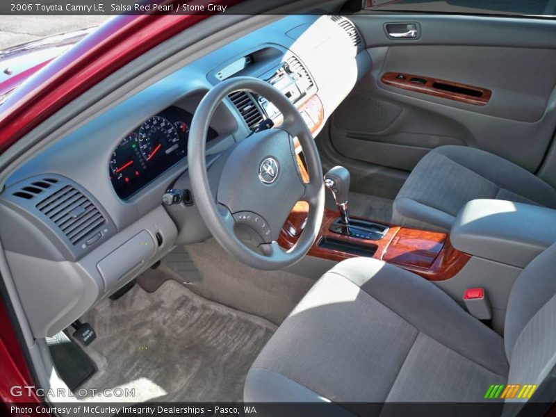 Salsa Red Pearl / Stone Gray 2006 Toyota Camry LE