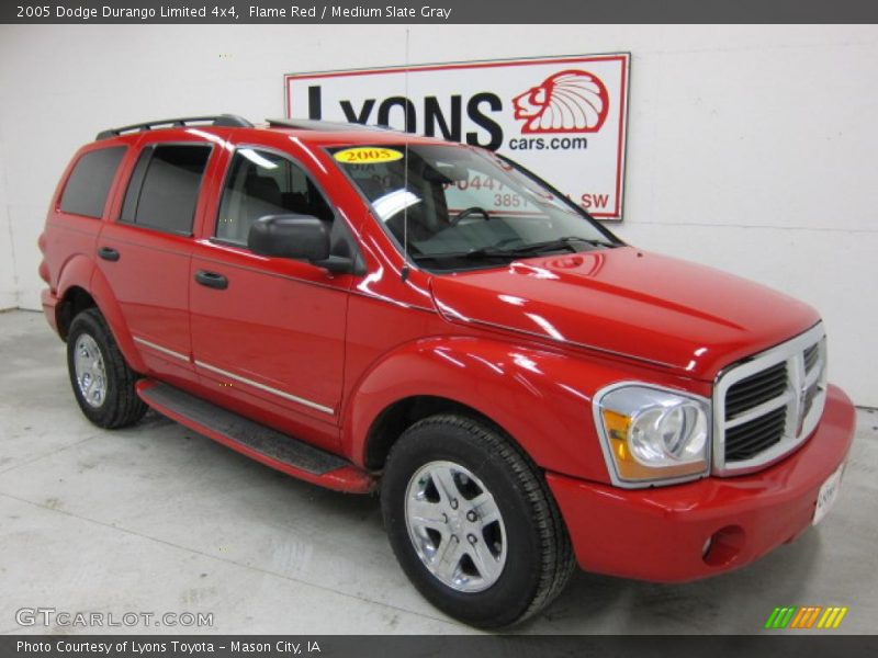 Flame Red / Medium Slate Gray 2005 Dodge Durango Limited 4x4