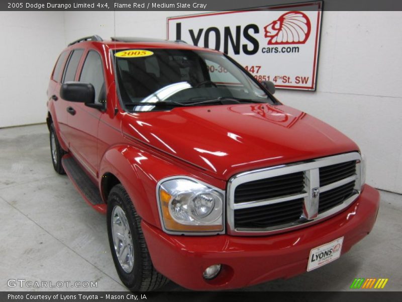 Flame Red / Medium Slate Gray 2005 Dodge Durango Limited 4x4
