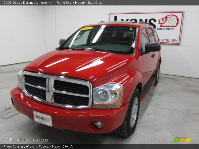 Flame Red / Medium Slate Gray 2005 Dodge Durango Limited 4x4