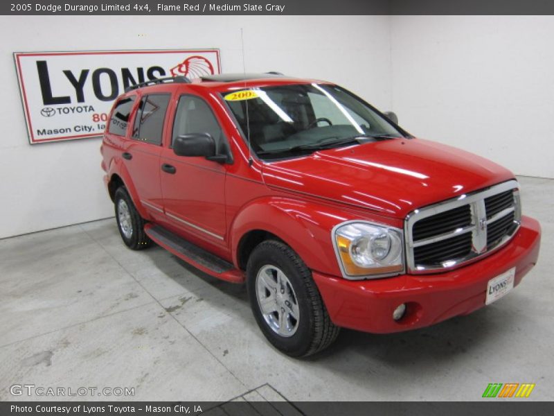 Flame Red / Medium Slate Gray 2005 Dodge Durango Limited 4x4