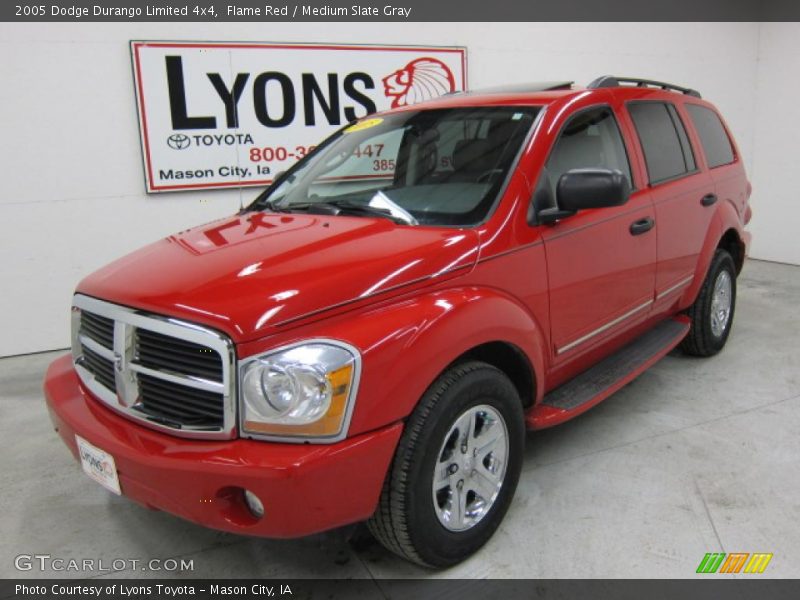 Flame Red / Medium Slate Gray 2005 Dodge Durango Limited 4x4