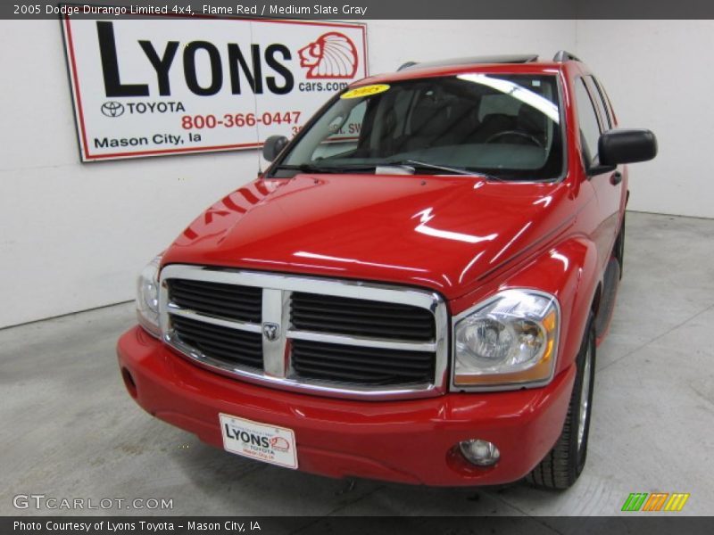 Flame Red / Medium Slate Gray 2005 Dodge Durango Limited 4x4