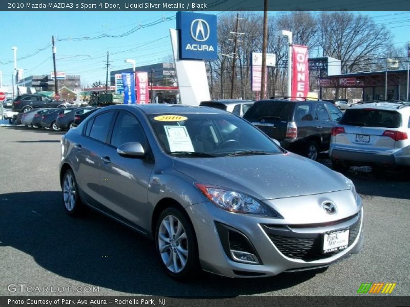 Liquid Silver Metallic / Black 2010 Mazda MAZDA3 s Sport 4 Door