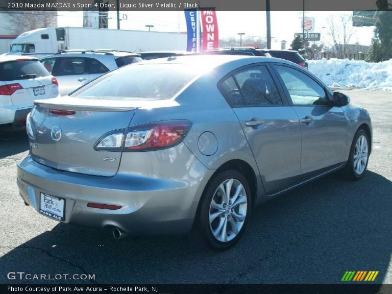 Liquid Silver Metallic / Black 2010 Mazda MAZDA3 s Sport 4 Door