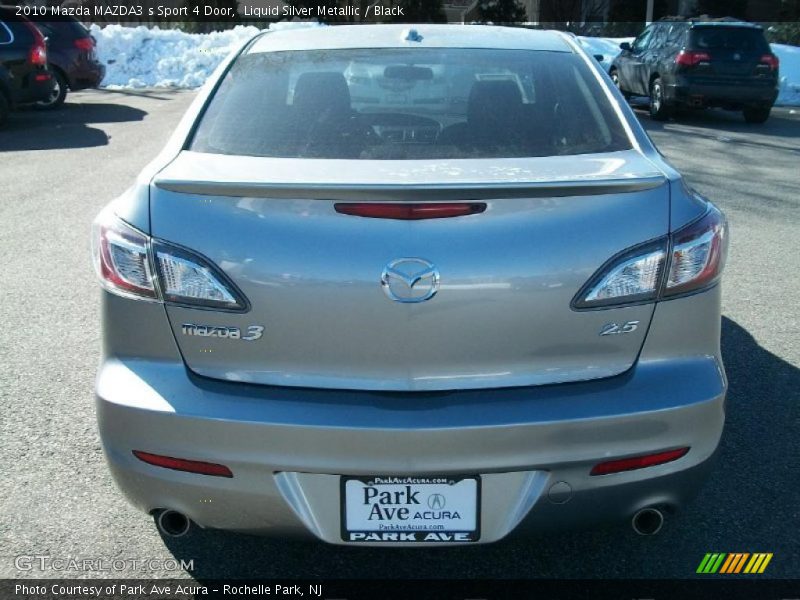Liquid Silver Metallic / Black 2010 Mazda MAZDA3 s Sport 4 Door